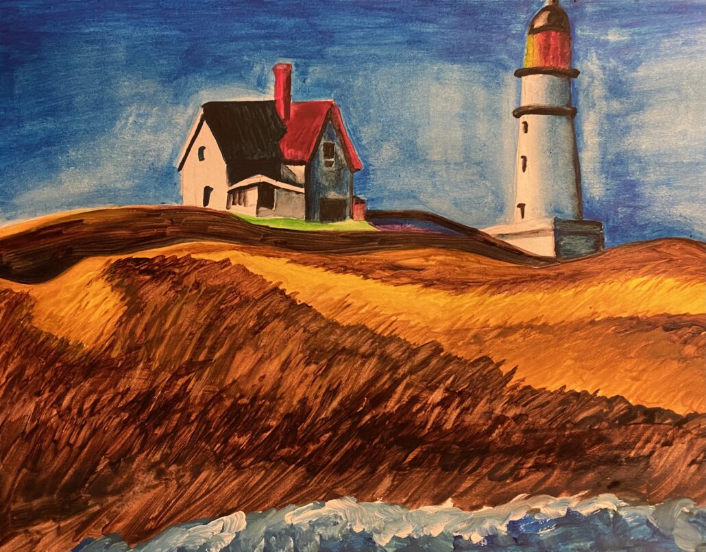 My Lighthouse Color Pencil Drawing | I pulled out a photo of… | Flickr