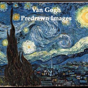 FAM Predrawn Images: Van Gogh Starry Night Hearts