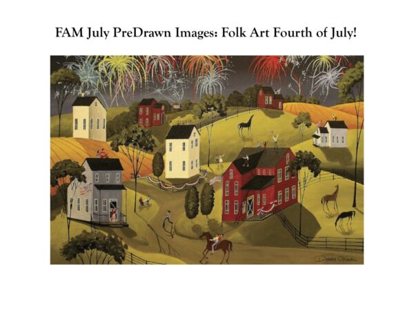 FAM Predrawn Images: Folk Art Fourth of July