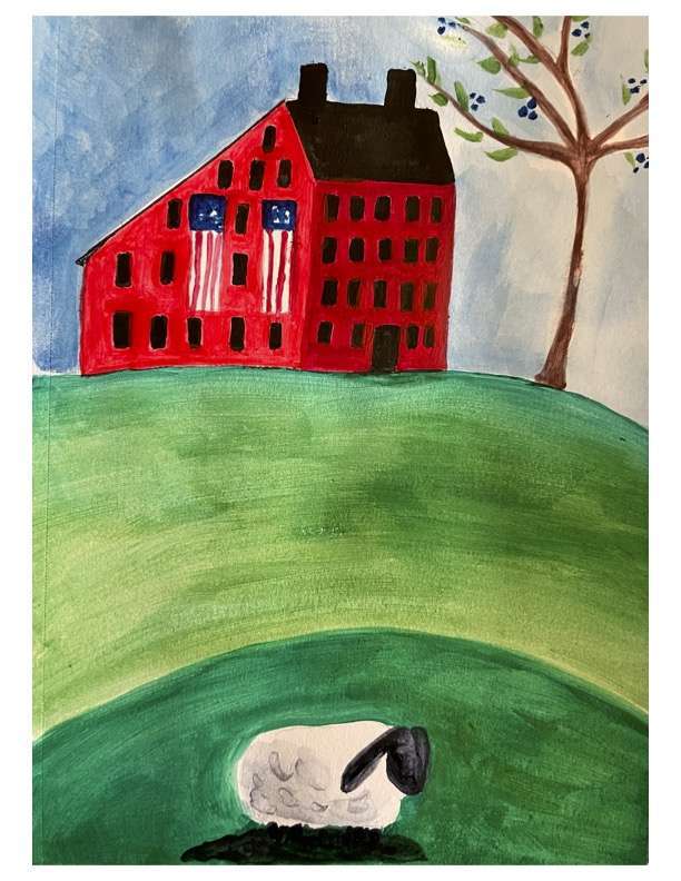 Folk Art Fourth of July Intermediate Lesson